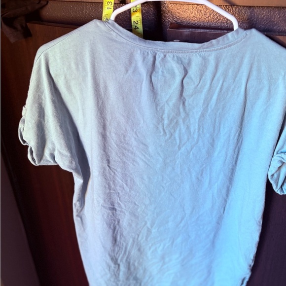 Fox Women's Light Blue V-Neck Tee - Picture 3 of 3